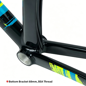 Telaio per Bicicletta da Corsa a Scatto Fisso TSUNAMI SNM300 in Alluminio con Freno a Cerchio, Set Completo con Serie Sterzo e Morsetto Sella - Product Image 4