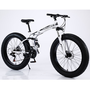 Bicicletta da Spiaggia e Neve 20-26 Pollici, 21 Velocità, Pneumatici Larghi, Doppio Freno <span class=keywords><strong>a</strong></span> Disco, Bici Fuoristrada con Pneumatici Larghi - Product Image 5