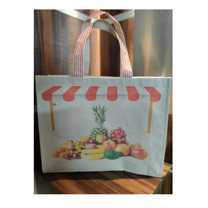 Hot Selling Custom Printed 100% <b>Cotton</b> Canvas Tote <b>Bag</b> with Shoulder Strap for Grocery Shopping Wholesale Promotional Use - Product Image 2
