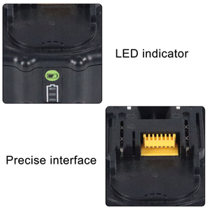 Batterie de remplacement au lithium-ion rechargeable 18V 6.0Ah avec LED pour outils électriques - Product Image 2