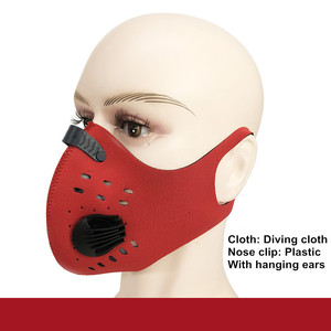 Logotipo personalizado de lucha contra la contaminación de polvo filtro máscara de media mascarilla de ciclo al aire libre - Product Image 5