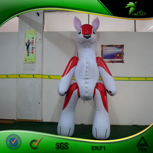 Costume de renard gonflable Hongyi, costume d'animal gonflable à marcher, costume d'inflation corporelle gonflable à l'air - Product Image 1