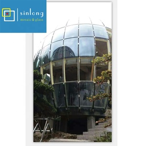 Diseño de arquitectura cúpula de vidrio con marco de acero compatible - Product Image 1