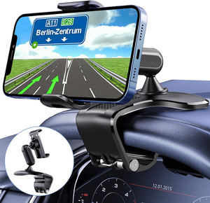 Support de téléphone pour voiture, rotation à 360 degrés, support de fixation pour tableau de bord, adapté aux smartphones de 4 à 7 pouces - Product Image 1