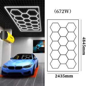 Letrero Luminoso Hexagonal para Garaje, Luces LED de Panal, Letreros Comerciales, Letras Iluminadas, Letrero 3D, Logotipo Personalizado - Product Image 3