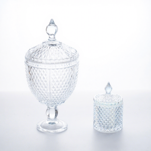 Pot à bonbons vintage exquis avec couvercle <span class=keywords><strong>Compote</strong></span> de bonbons classique de vacances - Product Image 1