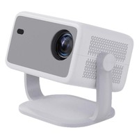 Projecteur Home Cinéma 3D 1080P 650 ANSI Lumens LED Compatible 4K Android 14 Portable Sans Fil pour Gaming Éducation Intérieur