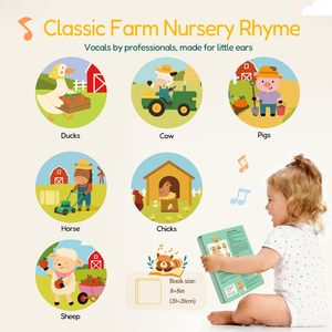 <span class=keywords><strong>Livre</strong></span> sonore interactif pour enfants, apprentissage des <span class=keywords><strong>premiers</strong></span> <span class=keywords><strong>mots</strong></span> anglais, livres éducatifs parlants, couverture rigide, papier offset et carton - Product Image 3