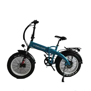 14*2,5 Fat Tire Folding Elektro fahrrad 48V Li-Ionen-Akku 350W Bürstenloser Motor E Bike 60km Langstrecken-Ebike