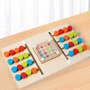 Juego de Mesa de Rompecabezas Deslizante de Madera para Dos Jugadores, Diseño Amigable y Seguro, Juguete Educativo Perfecto para Niños y Niñas - Product Image 5
