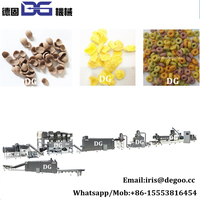 Machine d'extrudeuse de boules de riz/machines de boule croustillante de chocolat/ligne de processus de casse-croûte de céréales de flocons de maïs fabriquée en Chine