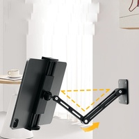 Support mural pour tablette, robuste, extensible et pliable, pour cuisine, bureau, iPad Pro