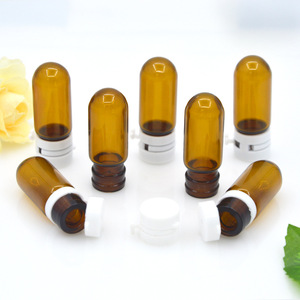 2ml lọ thủy tinh màu nâu 1ml 3 ml hổ phách rõ ràng thủy tinh tinh dầu chai 5ml màu xanh nhỏ mẫu chai với Reducer và cap - Product Image 1