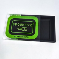 Caja de Papel con Cajón Deslizable Personalizada con Funda Exterior Transparente de PET para Niños, Juego de Bolígrafos Espía Mágicos Fluorescentes Invisibles UV