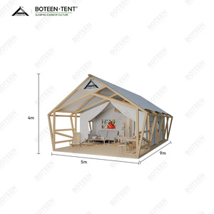 Tenda Glamping da esterno in legno per Glamping di lusso Safari deserto Hotel Resort <span class=keywords><strong>casa</strong></span> tende - Product Image 5