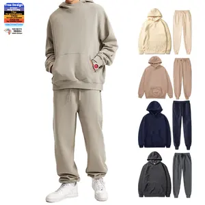 2024 Conjunto de chándal de poliéster personalizado con cremallera Spring Jogger Set para hombres