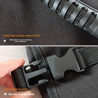 Sac à outils enroulable personnalisé en tissu Oxford robuste et imperméable avec fermeture éclair, multi-poches, portable, pour électricien, mécanicien, artisan