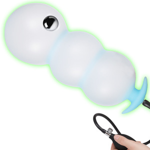 <span class=keywords><strong>Plug</strong></span> Anale Gonfiabile <span class=keywords><strong>in</strong></span> Silicone Dilatatore Anale Luminoso al Buio per Uomo e Donna - Product Image 1