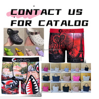 Nouvel arrivage en gros : Breloques de marque en PVC et caoutchouc pour sabots, décorations de chaussures à boucles, décorations de chaussures personnalisées, nouveautés