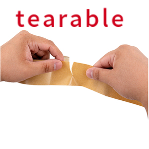 Водоактивированная упаковка, неклейкая натуральная резиновая коричневая крафт-бумажная лента с логотипом 2 дюйма - Product Image 4