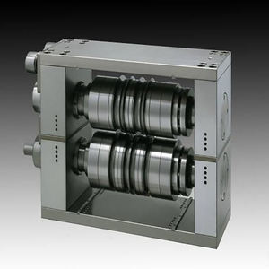 เครื่องตัดโลหะแบบม้วนตั้งโต๊ะคุณภาพสูง แบบสองแกน พร้อมเครื่องตัด 220V ความกว้างการตัด 0.1-1 มม. - Product Image 1