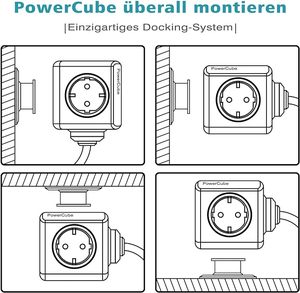 อะแดปเตอร์ปลั๊กไฟแบบพกพา 5 ช่องเสียบแบบยุโรป 16A พร้อมสายไฟยาว 1.5 เมตร - Product Image 5
