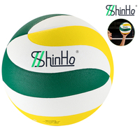 Ballon de volley-ball laminé écologique Shinho avec logo personnalisé pour hommes et femmes, idéal pour les cadeaux, les matchs et l'entraînement, conforme aux normes EU PPWR REACH