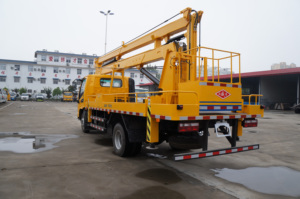 Nuevo camión de escalera aérea JAC de 18 metros, <span class=keywords><strong>elevador</strong></span> móvil, plataforma de trabajo alto, jaula aérea hidráulica, cesta aérea, camiones, gran oferta - Product Image 5