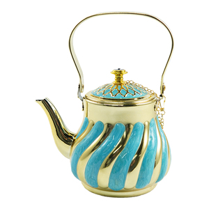 Set da Tè Classico Europeo per Catering, Servizio in Hotel e Ristoranti, Set di Teiere in Acciaio Inox, Teiera Marocchina Turca per Induzione - Product Image 1