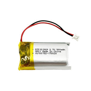 איכות גבוהה מצב מוצק 3.7v 1.85wh 500 mah li יון סוללה דגם 101929 ליתיום יון כיס סוללת ליפו 3.7v 500 mah - Product Image 1