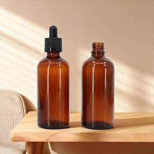 Botellas de Vidrio <span class=keywords><strong>Boston</strong></span> Vacías Esmeriladas Blancas con Gotero para Cosméticos, Esencias, Perfumes y Aceites, con Patrón Impreso, 15ml 30ml, Muestra Gratis - Product Image 4