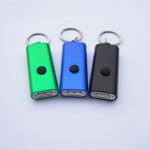 Mini lampe torche porte-clés en alliage d'aluminium à 3 LED avec logo pour le camping en plein air, la randonnée et l'usage quotidien - Product Image 3