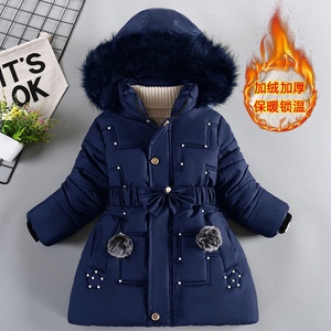 Nuova Moda Abbigliamento per Bambine 4-12 Anni Cappotto Invernale Imbottito in Cotone <span class=keywords><strong>Giacca</strong></span> per Bambini Capispalla Caldo Piumino per Neonati - Product Image 2