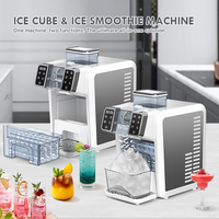 Machine à glaçons et à smoothies SOHEF 2 en 1, portable, automatique, mini, pour la maison, 150W, refroidissement rapide