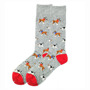 <span class=keywords><strong>Chaussettes</strong></span> mi-mollet en coton respirant à motif de chien de dessin animé mignon (Teckel, Bouledogue français) pour hommes et femmes, idéales pour un usage quotidien et décontracté - Collection 2026 - Product Image 4