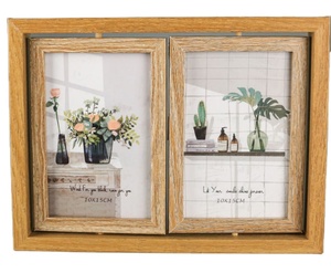 Phong cách đơn giản xoay đôi khung ảnh bằng gỗ đặt - Product Image 4