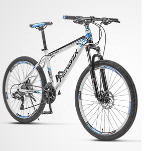 Suspensión completa para hombre, 26 pulgadas, 27,5 pulgadas, bicicletas de montaña, aleación de aluminio, neumático grueso con freno de disco doble, marco de acero, bicicleta de nieve - Product Image 6