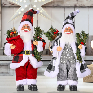 HB-217 Bambola di Babbo <span class=keywords><strong>Natale</strong></span> Grande in Piedi per Ornamento Albero di <span class=keywords><strong>Natale</strong></span> Decorazione Casa Capodanno Regalo Natalizio per Bambini Decorazione Buon <span class=keywords><strong>Natale</strong></span> - Product Image 5