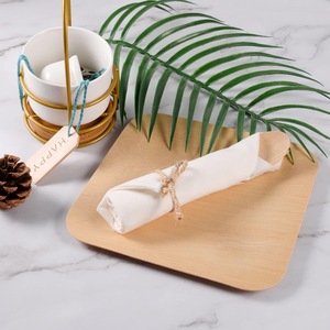 Ensemble de couverts en bambou biodégradable écologique, fourchettes jetables et serviettes pré-roulées pour les voyages, les mariages, les fêtes et les repas - Product Image 6