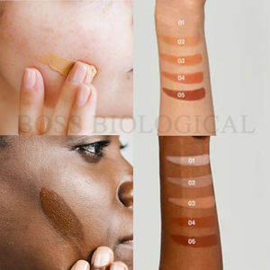 Protector solar <span class=keywords><strong>mineral</strong></span> SPF 50 con logotipo personalizado, cobertura media ligera, crema de protección solar con acabado hidratante y radiante - Product Image 5