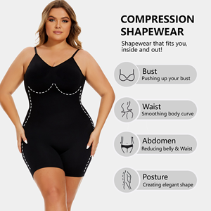 High Quality Seamless Body Shaper <strong>Backless</strong> Jumpsuits &amp; Yoga Leggings XL Bodysuit with Tummy Control Waist <strong>Shapewear</strong> - Product Image 3