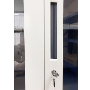 Trung Quốc Kim Loại tủ lưu trữ 4 cửa kim loại văn phòng nội các cửa kính ngăn kéo kim loại Tủ hồ sơ nội thất văn phòng - Product Image 5