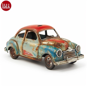 Modellino <span class=keywords><strong>Auto</strong></span> in Metallo Vintage <span class=keywords><strong>Ford</strong></span> Pickup Effetto Ruggine, Decorazione da Tavolo per Casa, Modellino <span class=keywords><strong>Auto</strong></span> da Collezione in Diecast - Product Image 4