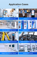 Oem Ip65 impermeable sin ventilador Industrial todo en uno 10,1 15 17 19 pulgadas Linux Win 10 integrado Industrial Muti pantalla táctil Panel Pc