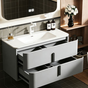 Armoire <span class=keywords><strong>de</strong></span> <span class=keywords><strong>salle</strong></span> <span class=keywords><strong>de</strong></span> <span class=keywords><strong>bain</strong></span> <span class=keywords><strong>de</strong></span> haute qualité en PVC <span class=keywords><strong>de</strong></span> 80 cm avec <span class=keywords><strong>miroir</strong></span> LED et fonction anti-buée, vente en gros et très demandée - Product Image 2