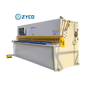 ZYCO 2500mm tagliatrice a piastre 4x2500 cesoia idraulica a trave oscillante con sistema di controllo E21S vendita calda