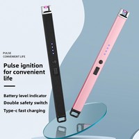 Dericsson Rose Métal Cuisinière À Gaz Briquet Creative Ménage Électronique Portable Coupe-Vent Aromathérapie Allumeur Rechargeable