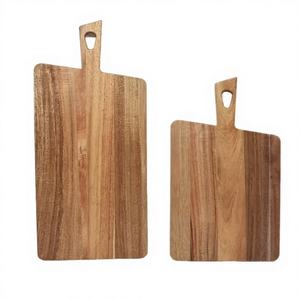Tablas de Cortar de Madera Sostenibles para Cocina, Tabla de Picar Grande de Acacia, Tabla de Charcutería con Mango y Calidad Superior a Precio Económico - Product Image 4