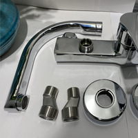 Robinet de cuisine monotrou en zinc JOY Taizhou avec cartouche céramique, eau chaude et froide, design moderne et contemporain