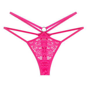 High Quality Ladies Underwear Low Waist Sexy Hollow Out <strong>Tanga</strong> Hipster Transparent Lace Women's Panties <strong>Red</strong> Thong